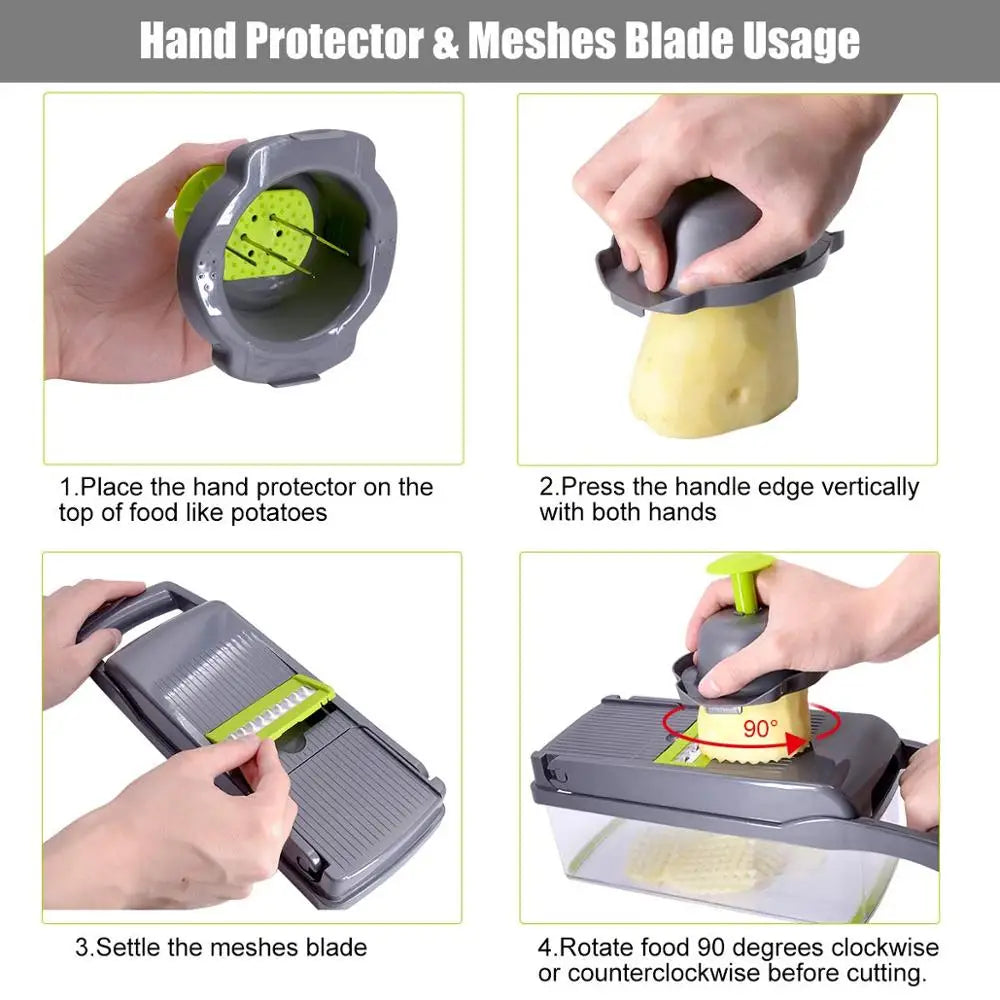 Coupe-Légumes Multifonctionnel, Accessoires De Cuisine, Mir, Éplucheur De Pommes De Terre, Râpe À Carottes